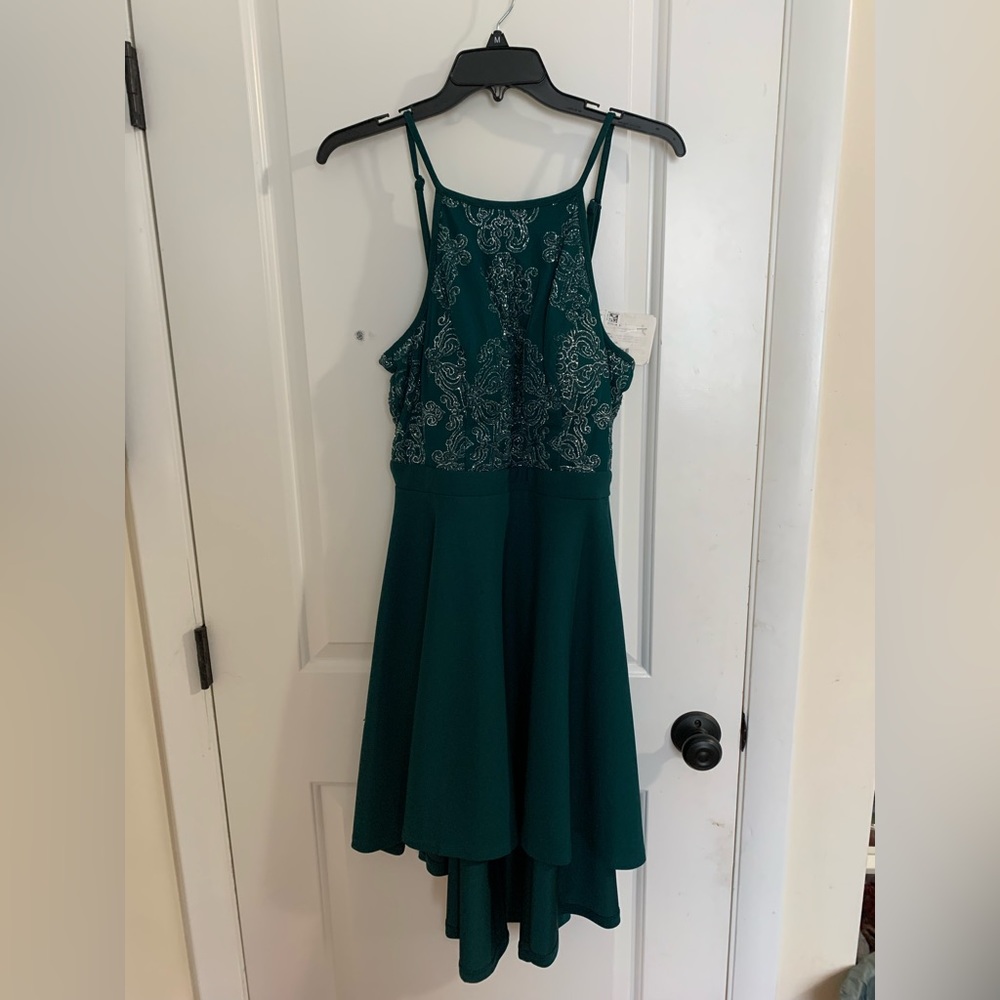 Embellished Green Dress